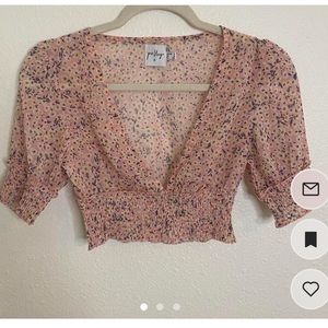 Princess Polly Cropped Summer Blouse in Pink and size US 0. This is a reposh